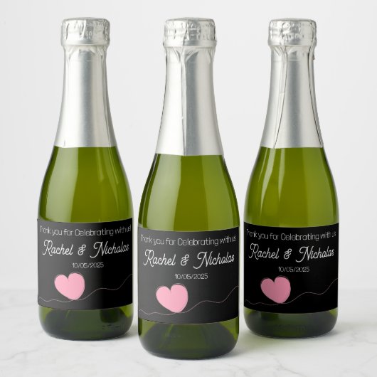 Champagne mini bottles favors personalized sparkling wijnetiket (Flessen)
