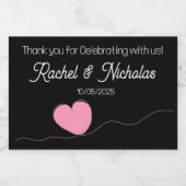 Champagne mini bottles favors personalized sparkling wijnetiket (Enkel label)