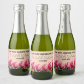 Champagne mini-flessen gunsten gepersonaliseerd sparkling wijnetiket (Flessen)