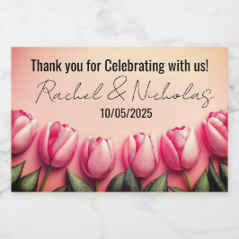 Champagne mini-flessen gunsten gepersonaliseerd sparkling wijnetiket