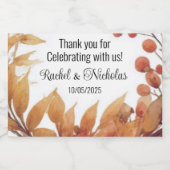 Champagne mini-flessen gunsten gepersonaliseerd sparkling wijnetiket (Enkel label)