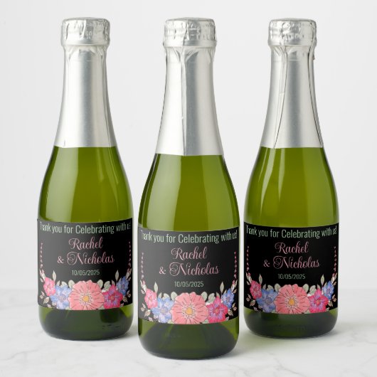 Champagne mini-flessen gunsten gepersonaliseerd sparkling wijnetiket (Flessen)