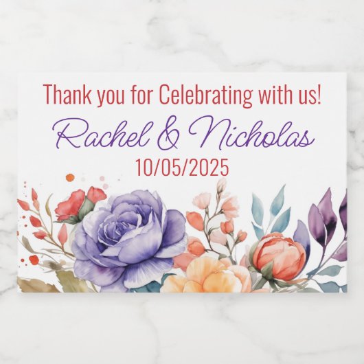 Champagne mini flessen voor gepersonaliseerde spar sparkling wijnetiket (Enkel label)