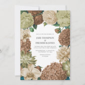 Champagne Mist, Willow Sage & Pebble Taupe Wedding Kaart (Voorkant)