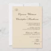 Champagne Modern Chic Mix and Match Wedding Kaart (Voorkant)