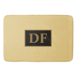 Champagne Monogrammed Bath Mat