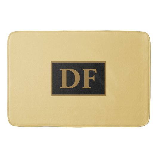 Champagne Monogrammed Bath Mat (Voorkant)