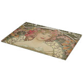 Champagne Mucha Small Rectangle Cutting Board Snijplank (Hoek)