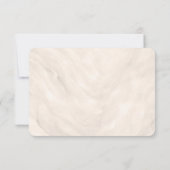 Champagne Neutral Pearl Bow Meal Choice RSVP Card (Achterkant)