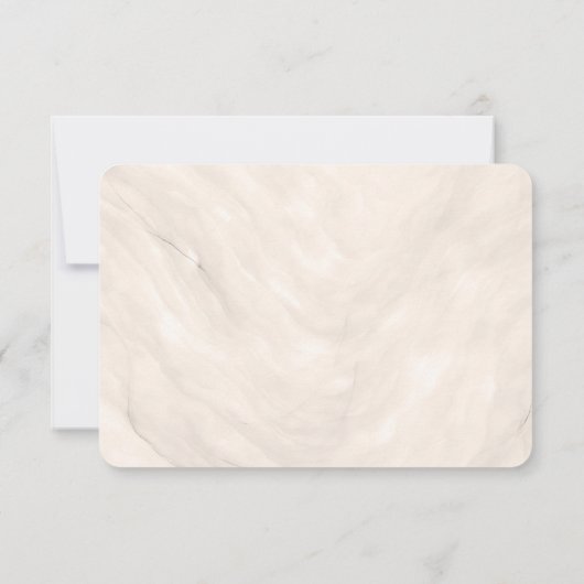 Champagne Neutral Pearl Bow Meal Choice RSVP Card (Achterkant)