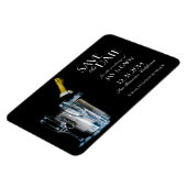 Champagne New Years Eve Formal Save the Date Magneet (Linkerzijde)
