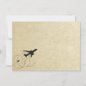 Champagne New York City Passport Bedankkaart (Achterkant)