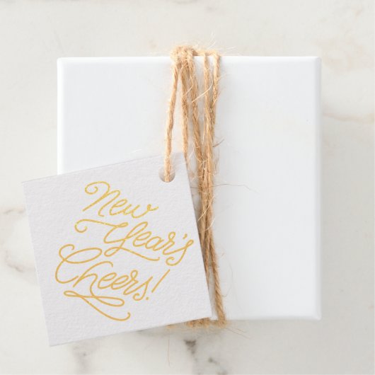 Champagne Nieuwjaar Cheers Bedankjes Labels (Met doos)