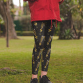 Champagne nieuwjaarsviering zwart leggings