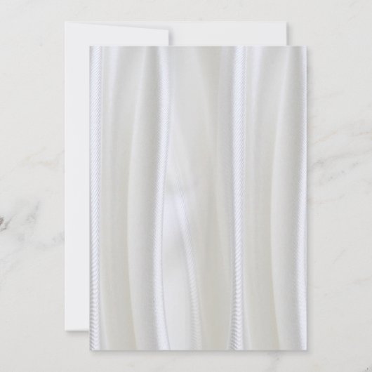 Champagne of zilver Zijde en zwarte kant Kaart (Achterkant)