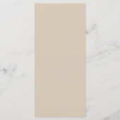 Champagne Omgekeerde Ampersand Bruiloft | Elegant Menu (Achterkant)
