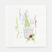 Champagne on Ice Chiller Napkins Servet (Voorkant)
