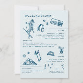 Champagne op het ijs | Après Ski Winter Bacheloret Kaart (Achterkant)