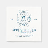 Champagne op het ijs | Après Ski Winter Bacheloret Servet (Voorkant)