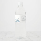 Champagne op het ijs | Après Ski Winter Bacheloret Waterfles Etiket (Achterkant)