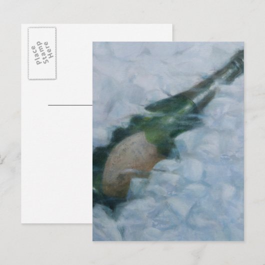 Champagne op ijs 2012 briefkaart (Voorkant / Achterkant)