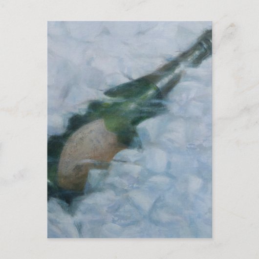 Champagne op ijs 2012 briefkaart (Voorkant)