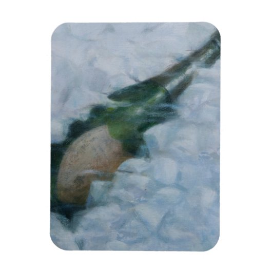 Champagne op ijs 2012 magneet (Verticaal)