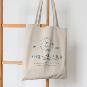Champagne op ijs   Après Ski Winter Bachelorette Tote Bag