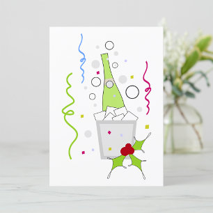 Champagne op ijs kaart