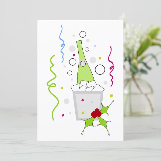 Champagne op ijs kaart