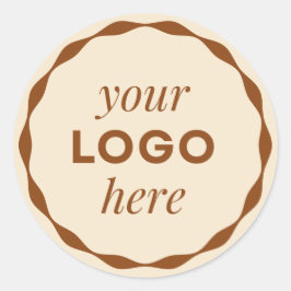 Champagne op maat gemaakt logo geschaafde cirkel ronde sticker