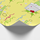 Champagne op papier voor het oppakken van ijsbreke