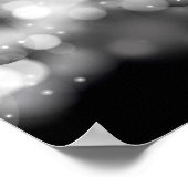 Champagne op Poster van de Black & White Bokeh Par (Hoek)