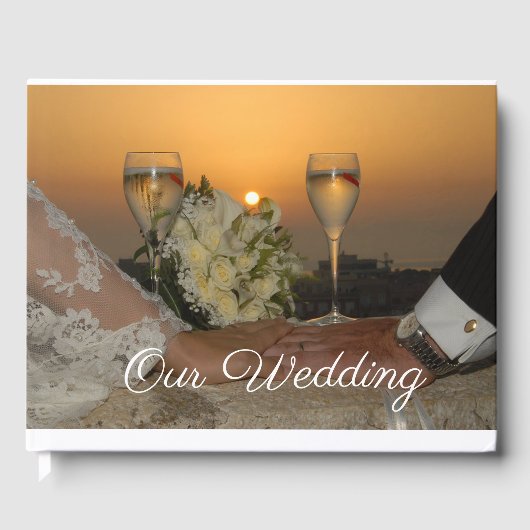 Champagne op Sunset Gastenboek (Voorkant)
