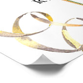 Champagne Oudejaarsavond Party Welkomstbord Poster (Hoek)