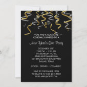 Champagne Oudejaarsavond Uitnodigingen (Achterkant)