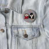 champagne owls ronde button 5,7 cm (In situ)