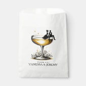 Champagne Paar Bedankzakje (Voorkant)