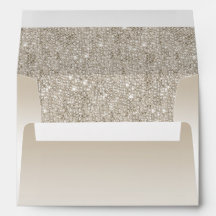 Champagne pailletten envelop