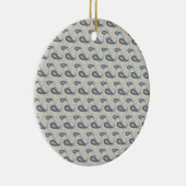 Champagne Paisley Pattern Keramisch Ornament (Rechts)