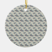Champagne Paisley Pattern Keramisch Ornament (Voorkant)