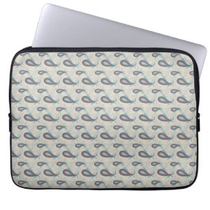 Champagne Paisley Pattern Laptop Sleeve