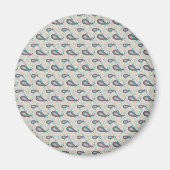 Champagne Paisley Pattern Magneet (Voorkant)