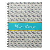 Champagne Paisley Pattern Notitieboek (Voorkant)