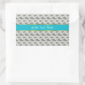 Champagne Paisley Pattern Rechthoekige Sticker (Tas)