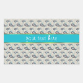 Champagne Paisley Pattern Rechthoekige Sticker (Voorkant)