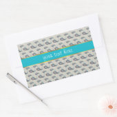 Champagne Paisley Pattern Rechthoekige Sticker (Envelop)