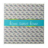 Champagne Paisley Pattern Tegeltje (Voorkant)