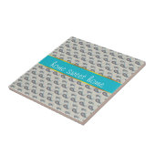 Champagne Paisley Pattern Tegeltje (Zijkant)