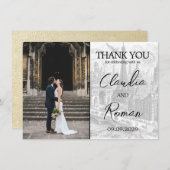 Champagne Parijs Paspoort Bedankkaart (Voorkant / Achterkant)